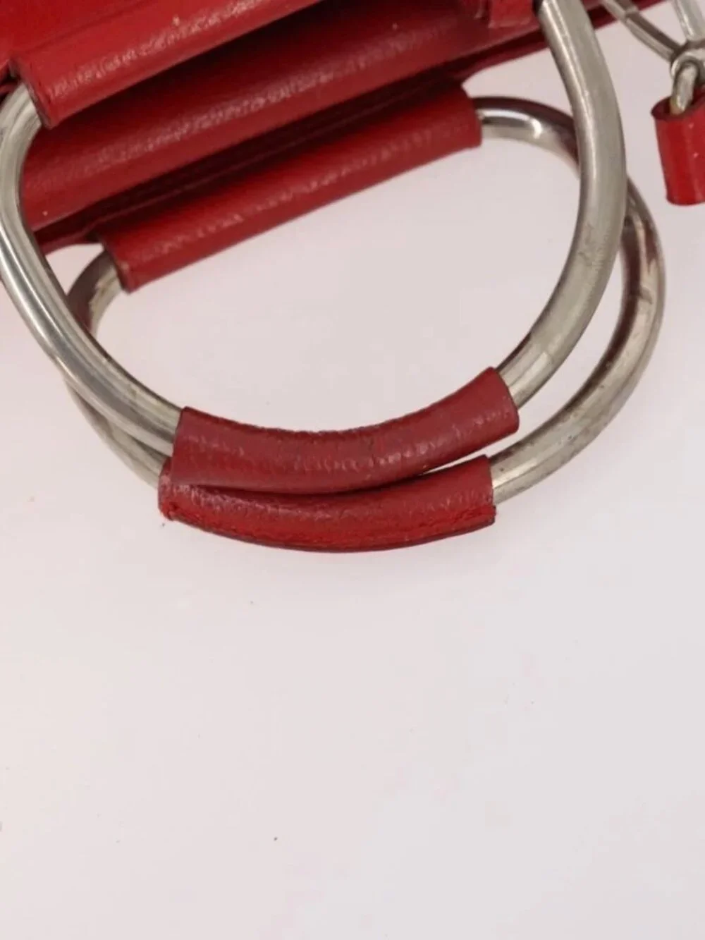 GUCCI Hand Bag Leather 2way Red 000 2058 0307 5 Auth